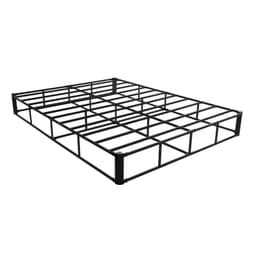 Rama łóżka typu box spring, rozmiar queen size, z tkaniną nadającą się do prania, wytrzymała metalowa rama do łóżka queen size, podstawa materaca 9 cali, maksymalna nośność 3500 funtów, łatwy montaż, 79,1 dł. x 59,6 szer. x 9,1 wys. w calach - miniatura 5