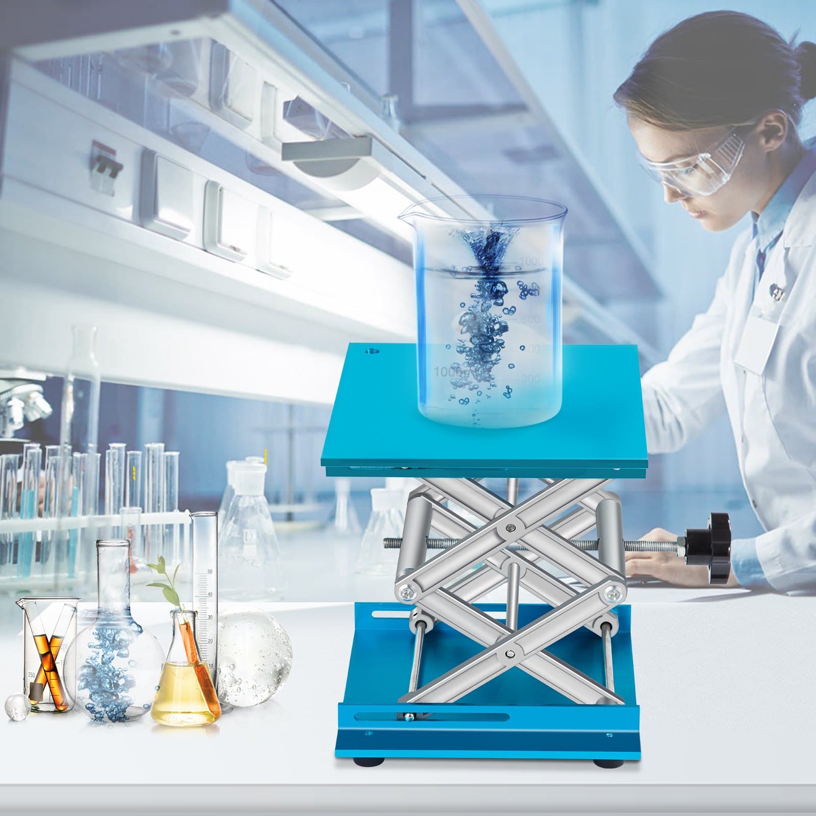 Podnośnik laboratoryjny 8" x 8" aluminiowy podnośnik laboratoryjny Podnośnik laboratoryjny 88LBS/40KG