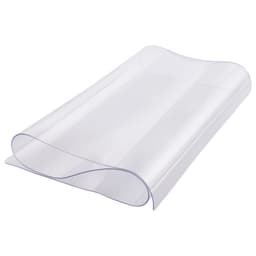 Plastikowy pokrowiec na stół, 14 x 24 cale, grubość 1,5 mm, przezroczysty ochraniacz stołu, prostokątna mata na biurko z PVC, wodoodporna i łatwa w czyszczeniu podkładka na biurko, do biura, komody, stołu jadalnego, szafki nocnej - miniatura 4