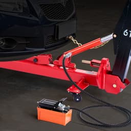 Prostownica do ram samochodowych, 6-torowy sprzęt do naprawy karoserii z podnośnikiem poduszek powietrznych 3T i hydrauliczną pompą nożną 6000 PSI, zawiera 16 narzędzi do prostowania, do warsztatu samochodowego, sedana, SUV-a, pickupa - miniatura 1