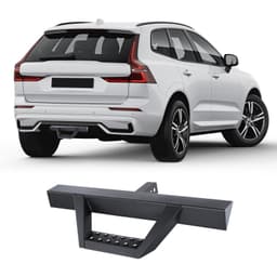 Stopień zaczepu do odbiornika 2-calowego, solidna konstrukcja stalowa o ładowności 300 funtów, osłona tylnego zderzaka z blokadą sworznia i stabilizatorem, uniwersalny do samochodów ciężarowych, SUV-ów, pickupów i przyczep - miniatura 2