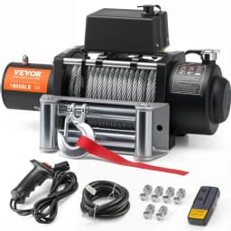 Elektryczna wciągarka 8164,7 kg, stalowa lina, IP65, wodoodporna, zdalnie sterowana - miniatura 2