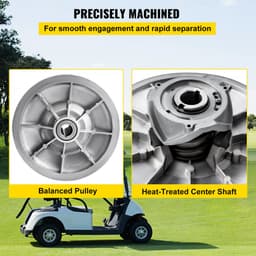 Sprzęgło o wysokim momencie obrotowym do wózka golfowego Club Car DS i Precedent od 1997 do nowszych modeli wózków golfowych Club Car 4-suwowych z silnikiem benzynowym, kolor srebrny - miniatura 9