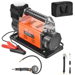 12 V, wytrzymały kompresor powietrza z cyfrowym manometrem i zestawem do pompowania opon, przenośna pompa do opon o wydajności 7,06 CFM, pompa powietrza do jazdy terenowej 150 PSI z adapterami do samochodów ciężarowych, SUV-ów, pojazdów 4x4 i kamperów - miniatura 2