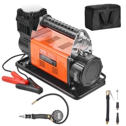12 V, wytrzymały kompresor powietrza z cyfrowym manometrem i zestawem do pompowania opon, przenośna pompa do opon o wydajności 7,06 CFM, pompa powietrza do jazdy terenowej 150 PSI z adapterami do samochodów ciężarowych, SUV-ów, pojazdów 4x4 i kamperów - miniatura 3