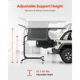 Podnośnik do zdejmowania twardego dachu, udźwig 90 kg, system zdejmowania i przechowywania twardego dachu Jeep, łatwa obsługa przez jedną osobę, kompatybilny z Jeep Wrangler 2 i 4-drzwiowy YJ, TJ, JK, JL i 4XE oraz Ford Bronco 4-drzwiowy i 6. generacji+ - miniatura 7