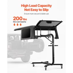 Podnośnik do zdejmowania twardego dachu, udźwig 90 kg, system zdejmowania i przechowywania twardego dachu Jeep, łatwa obsługa przez jedną osobę, kompatybilny z Jeep Wrangler 2 i 4-drzwiowy YJ, TJ, JK, JL i 4XE oraz Ford Bronco 4-drzwiowy i 6. generacji+ - miniatura 8