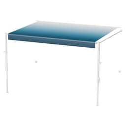 Kompletny zestaw markiz do przyczep kempingowych, 18-stopowa, chowana markiza z aluminiową ramą, markiza zewnętrzna do przyczepy, pasująca do większości pojazdów kempingowych (blaknąca na niebiesko) - miniatura 3