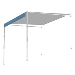 Kompletny zestaw markiz do przyczep kempingowych, 18-stopowa, chowana markiza z aluminiową ramą, markiza zewnętrzna do przyczepy, pasująca do większości pojazdów kempingowych (blaknąca na niebiesko) - miniatura 12