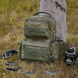 Taktyczny plecak strzelecki na 6 pistoletów, plecak na broń z 6 niezależnymi torbami na pistolety i 10 magazynkami, plecak na pistolet do polowań na świeżym powietrzu, torba strzelecka na pistolety z zamkiem błyskawicznym, kolor zielony - miniatura 1