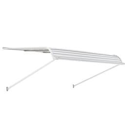 Markiza aluminiowa 60 x 42 cale, trwała markiza okienna, daszek drzwiowy, lekka i stabilna aluminiowa markiza do drzwi, zewnętrzna ochrona przed deszczem, śniegiem i słońcem do drzwi wejściowych, okien tarasowych i ganków - miniatura 5