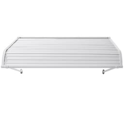 Markiza aluminiowa 48 x 42 cale, trwała markiza okienna, daszek drzwiowy, lekka i stabilna aluminiowa markiza zewnętrzna, ochrona przed deszczem, śniegiem i słońcem na drzwiach wejściowych, oknach tarasowych i gankach - miniatura 12