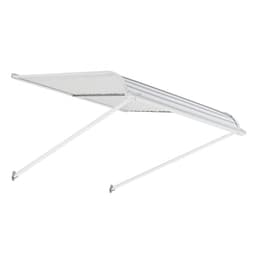Markiza aluminiowa 40 x 42 cale, trwała markiza okienna, daszek drzwiowy, lekka i stabilna aluminiowa markiza zewnętrzna, ochrona przed deszczem, śniegiem i słońcem do okien wejściowych, tarasów i ganków - miniatura 3