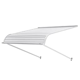 Markiza aluminiowa 40 x 42 cale, trwała markiza okienna, daszek drzwiowy, lekka i stabilna aluminiowa markiza zewnętrzna, ochrona przed deszczem, śniegiem i słońcem do okien wejściowych, tarasów i ganków - miniatura 4