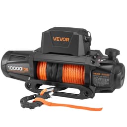 Wyciągarka elektryczna, udźwig 4500 kg, 12 V DC, do samochodów ciężarowych, z liną syntetyczną Φ8,9 mm x 27,4 m, bezprzewodowy i przewodowy pilot zdalnego sterowania, wodoodporność IP67, do holowania terenowych SUV-ów, przyczep Jeep, łodzi - miniatura 5