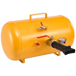 Pompka do opon pneumatycznych, 10 gal / 37,9 l, wytrzymałe narzędzie do pompowania opon, ciśnienie robocze 87-116 psi, pompka do siedzeń z wyzwalaczem pneumatycznym do quadów, ciągników, pickupów, ciężarówek, jeepów, kamperów i pojazdów UTV, żółta - miniatura 12