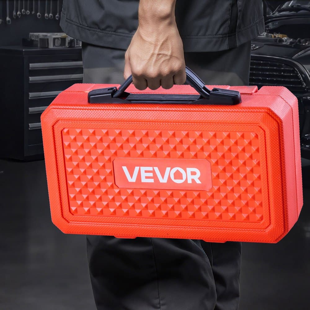 Zestaw do wciskania łożysk, 52 szt., zestaw do wciskania pierścieni łożyskowych i uszczelek z 49 tulejami i trzonkiem uchwytu, zestaw narzędzi do wciskania tulei, wytrzymały zestaw narzędzi do demontażu i montażu ze stali węglowej z walizką do przechowywania