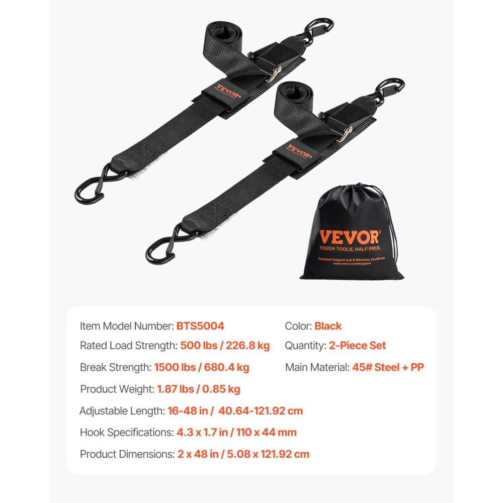 Chowane pasy mocujące z zapadką, 2 cale x 4 stopy, pasy mocujące z zapadką, z hakami zabezpieczającymi w kształcie litery S, 2 sztuki, wytrzymałe pasy mocujące z zapadką o wytrzymałości 1500 funtów, do przyczep, pojazdów, łodzi