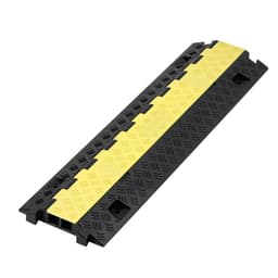 Rampa ochronna na kable, udźwig 9979 kg/oś, 2-kanałowa, wytrzymała osłona przewodu z TPU, kanał 31 x 28 mm, próg zwalniający z otwieraną klapką górną pokrywą, do użytku wewnątrz i na zewnątrz, opakowanie 3 szt. - miniatura 12