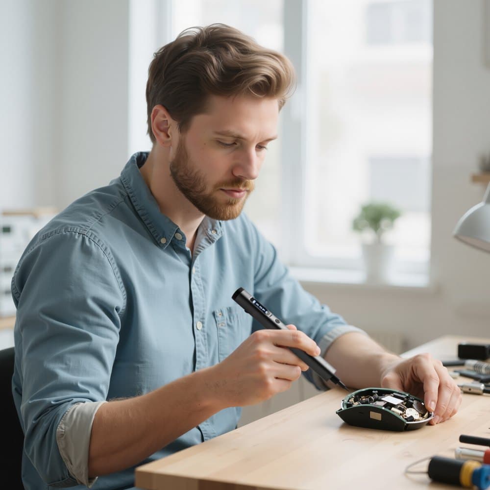 Zestaw precyzyjnych śrubokrętów elektrycznych, 52 bity magnetyczne, miniaturowy śrubokręt elektryczny z magnetycznym schowkiem, bity ze stali S2, dioda LED, ładowanie typu C, do naprawy telefonów, laptopów i urządzeń elektronicznych