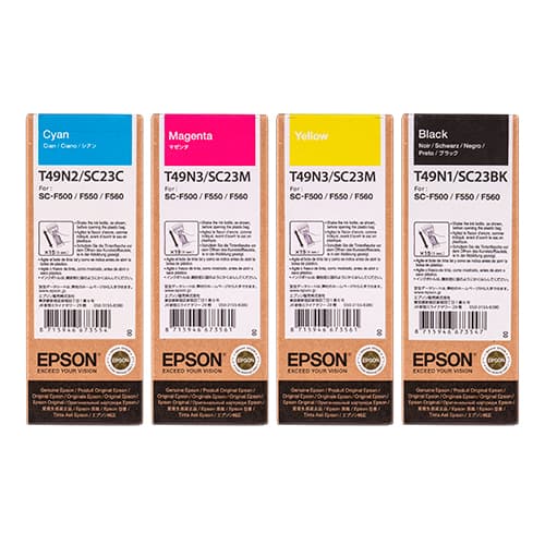 Epson UltraChrome DS, do SureColor F500/F100, butelka 140 ml, różne kolory