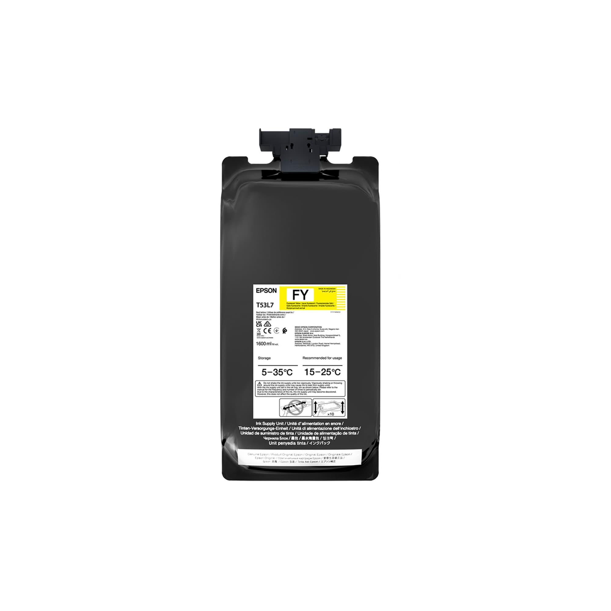 Epson UltraChrome DS, do SureColor EP-F6400-FYFP, EP-F9500-FYFP, wkład 1600 ml, fluorescencyjny żółty