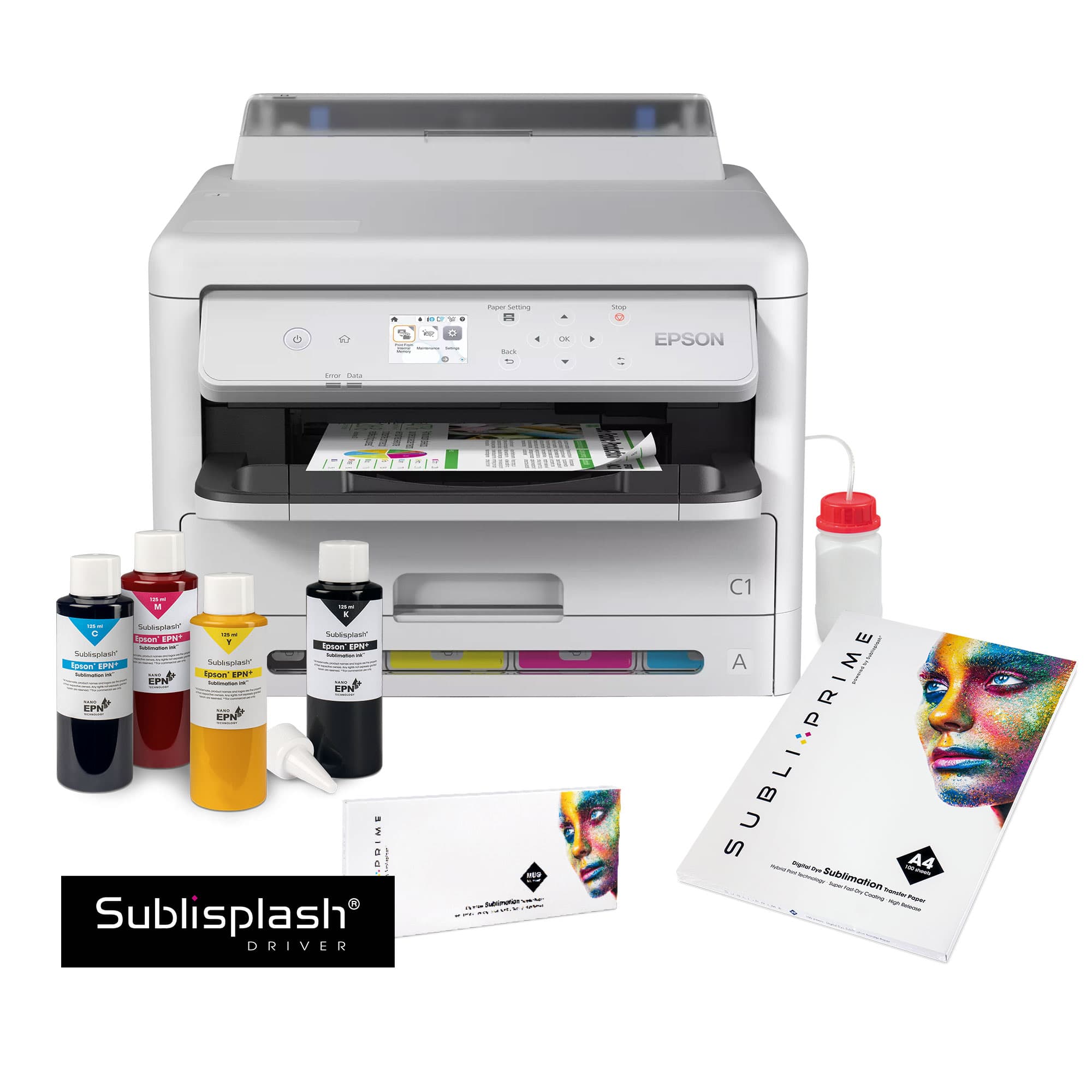 Zestaw startowy drukarki atramentowej Epson Workforce, format A4, składający się z: