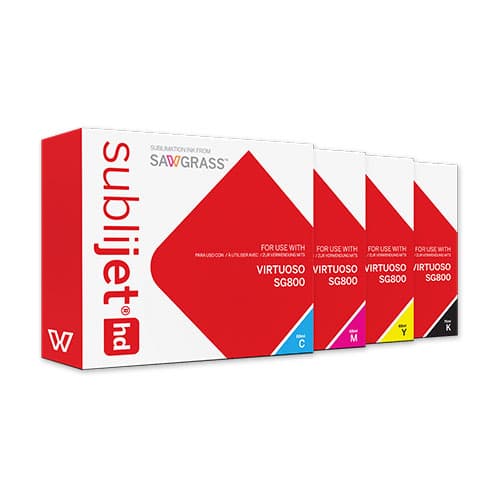 SubliJet HD do Virtuoso SG-800, wkłady 68 ml/75 ml, różne kolory