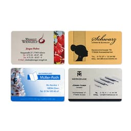 Wizytówki aluminiowe 54 x 85 mm, grubość 0,5 mm, różne kolory - miniatura 2