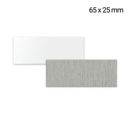 Identyfikator aluminiowy 25 x 65 mm, grubość 0,5 mm, różne kolory, narożniki szczytowe - miniatura 1