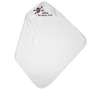 Ręcznik frotte Sublistar® dla niemowląt, z kapturem do nadruku, kolor biały, wymiary 80 x 80 cm, 60 szt./karton