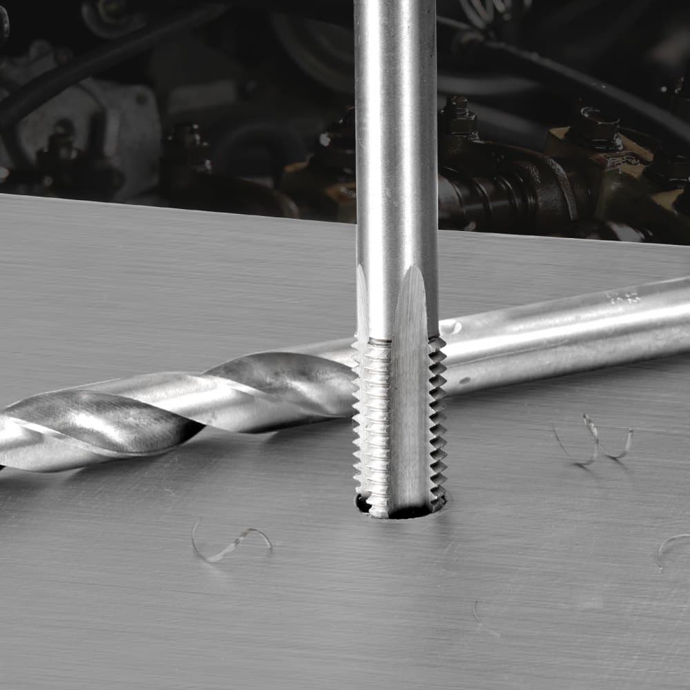 Zestaw naprawczy do gwintów Helicoil, 338-częściowy zestaw narzędzi do gwintowania SAE i metrycznego, M5, M6, M8, M10, M12, 1/4", 5/16", 3/8", 7/16", 1/2", wiertła HSS, wkładki gwintowe, gwintowniki, narzędzia montażowe do zrywania gwintów