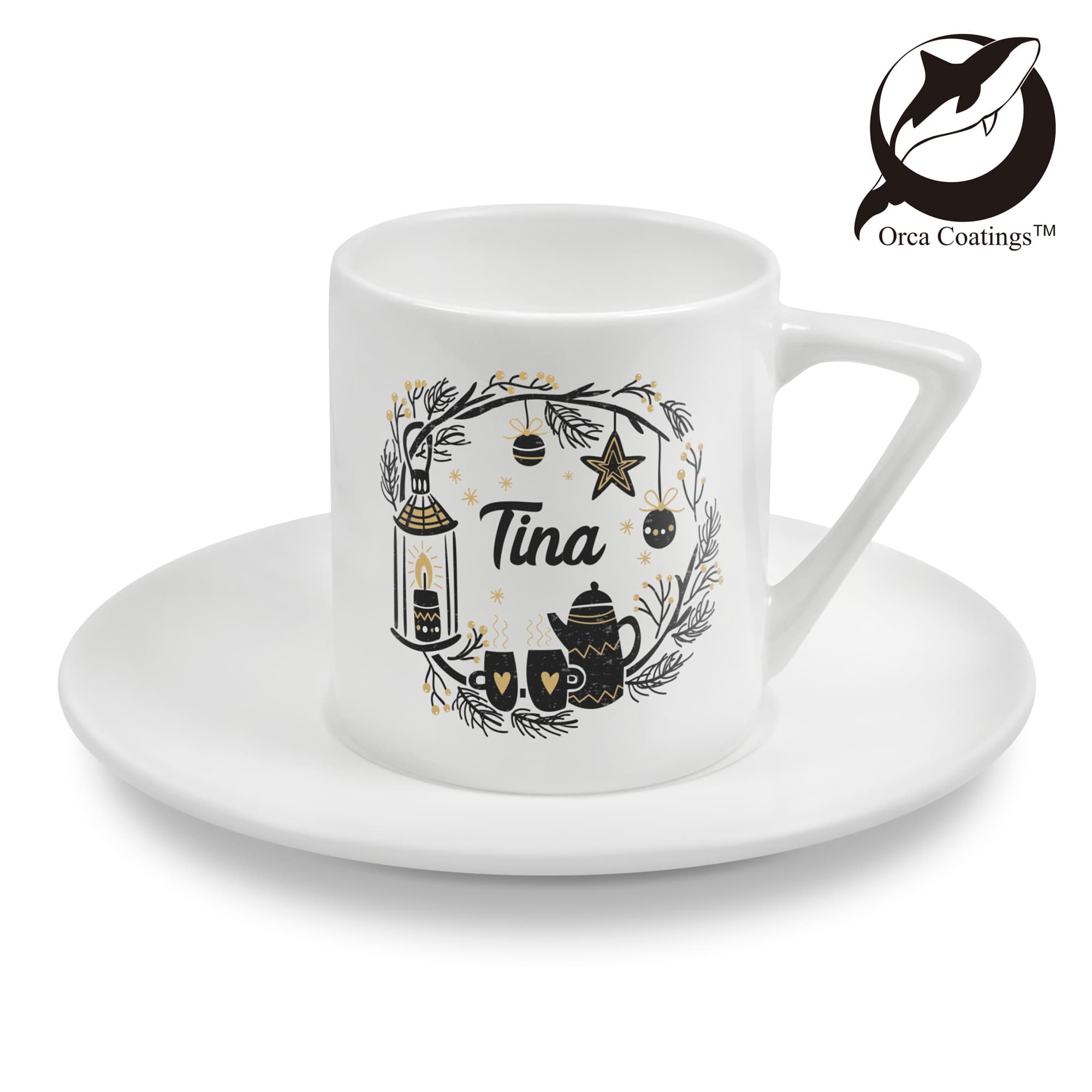 Filiżanka do espresso ITALIA 4 uncje, powłoka Orca®, nadaje się do mycia w zmywarce, 48 kompletów/karton