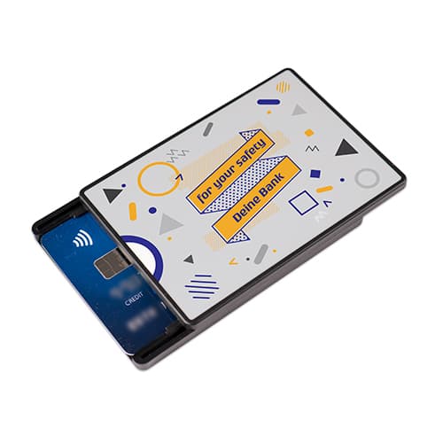 Etui na karty czarne, na 6 kart, wymiary 65 x 92 x 11 mm, 5 szt./opak., 200 szt./karton