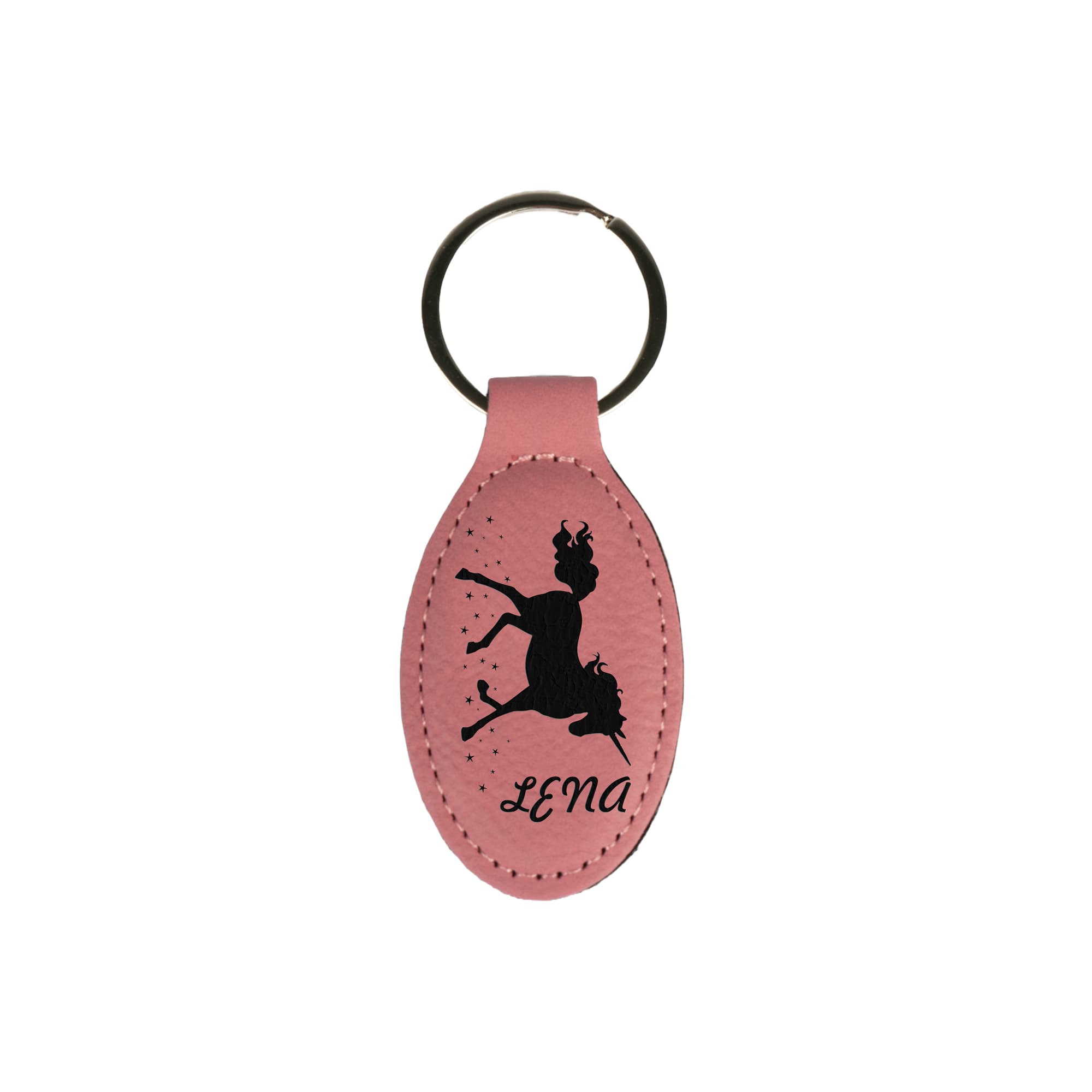 Brelok laserowy owalny ze skóry ekologicznej 40 x 75 mm, różne kolory