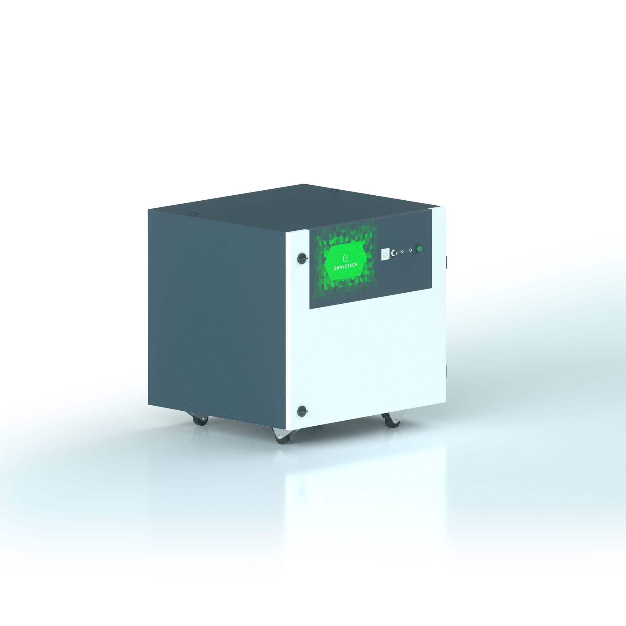 Stół Gravotech ze zintegrowanym systemem filtrów wyciągowych LE120 do grawerki laserowej Gravotech LS100