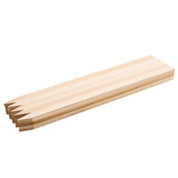 Drewniane paliki ogrodowe, 25 szt. 12,7×38,1×914,4 mm, paliki geodezyjne, paliki do wbijania w ziemię z ostrym końcem, paliki do podtrzymywania roślin z drewna jodłowego, słupki do oznakowania granic podwórka i ogrodzenia przeciwmułowego - miniatura 12