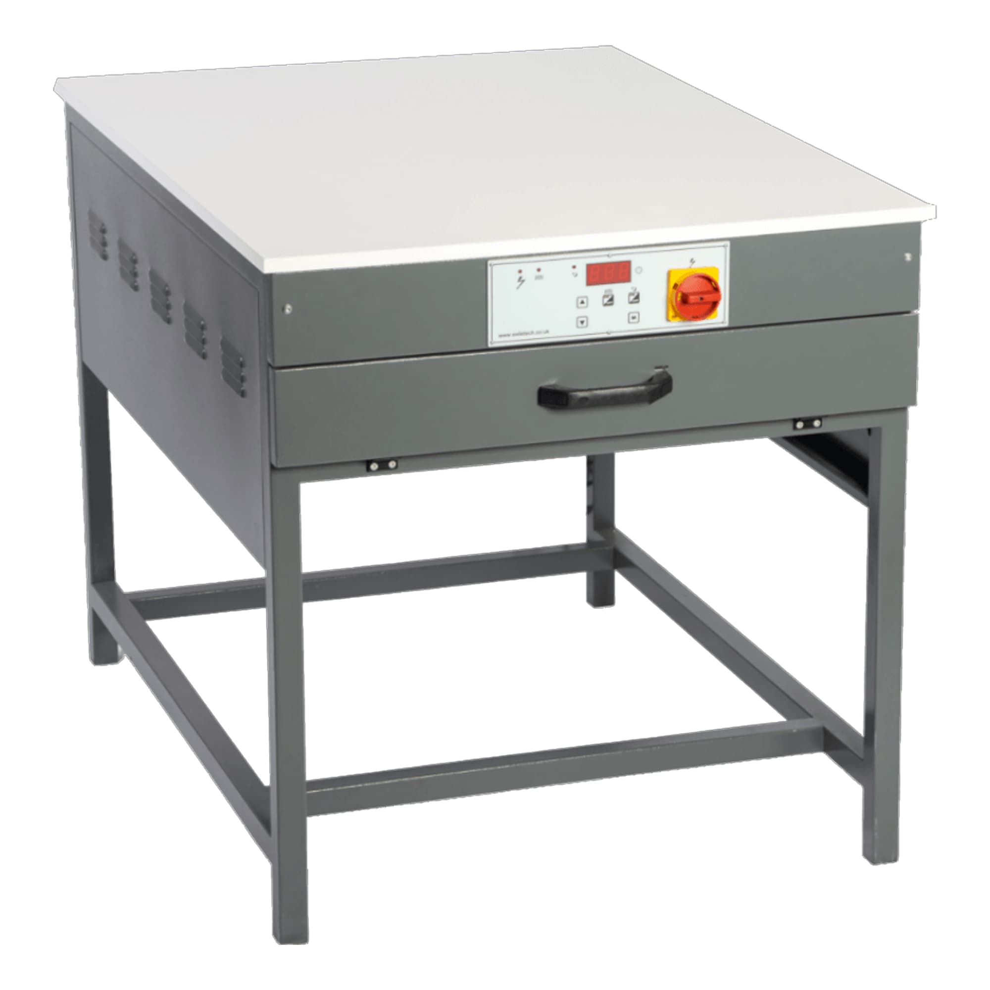 System naświetlania UV-LED DTS Expose ze stołem podblatowym, zoptymalizowany do stosowania z systemem FREEStyler CtS