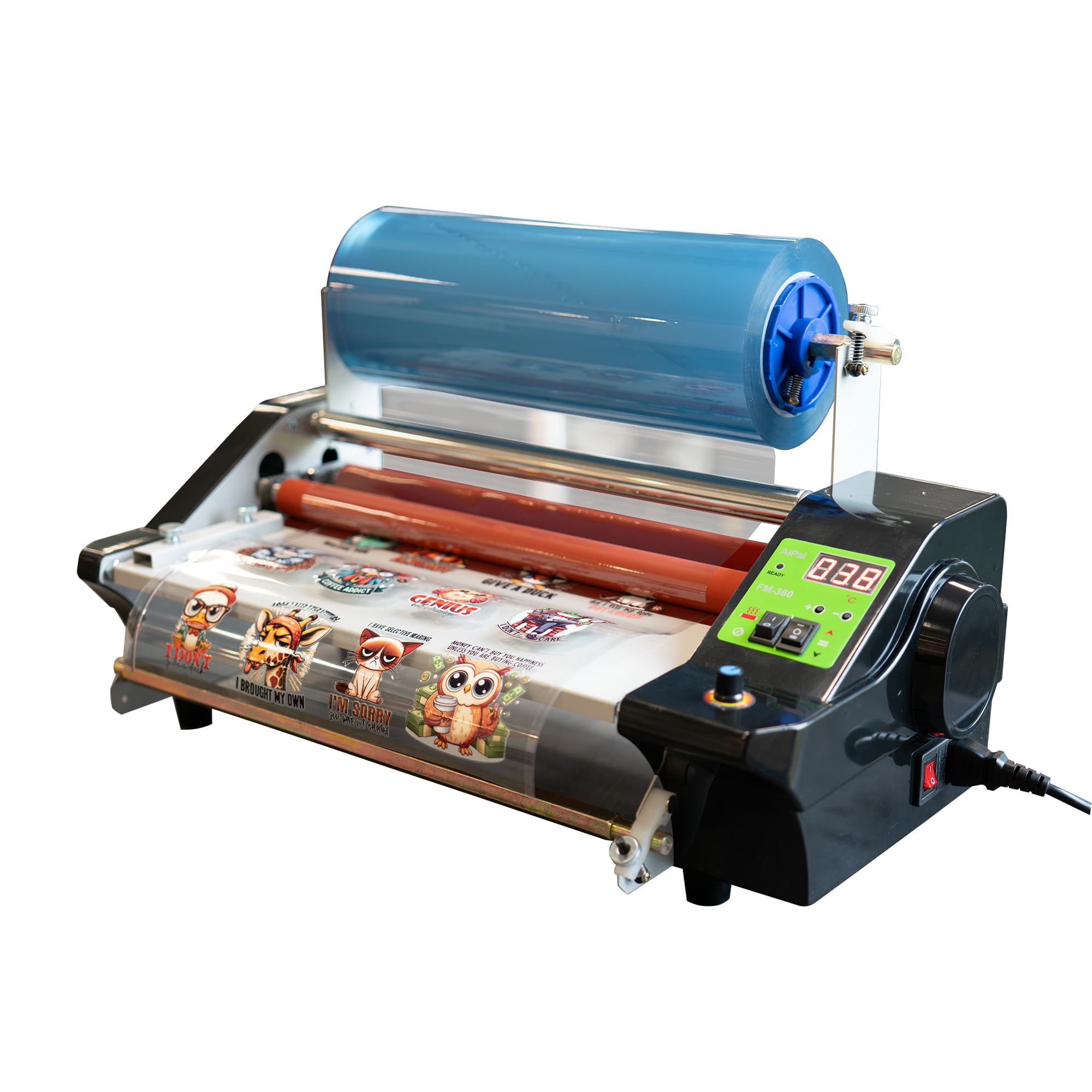 Laminator na gorąco do zastosowań UV-DTF, do szerokości nośników do 335 mm