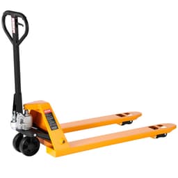Wózek paletowy ręczny o udźwigu 2,5 t z widłami o wymiarach 122 l x 68,6 szer. cm do transportu materiałów, zakres wysokości podnoszenia 85–180 mm, odpowiedni do magazynów, supermarketów i zakładów produkcyjnych - miniatura 2