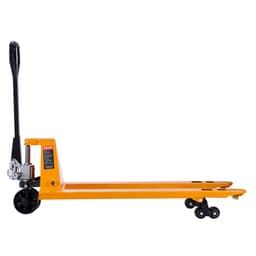 Wózek paletowy ręczny o udźwigu 2,5 t z widłami o wymiarach 122 l x 68,6 szer. cm do transportu materiałów, zakres wysokości podnoszenia 85–180 mm, odpowiedni do magazynów, supermarketów i zakładów produkcyjnych - miniatura 4