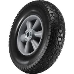 Solidne koła z oponą Run-Flat z poliuretanu, 25,4 cm, 2 sztuki, obciążenie dynamiczne 81,6 kg, obciążenie statyczne 99,8 kg, bezdętkowe opony i koła do wózków ręcznych, wózków narzędziowych, wózków platformowych, przyczep ogrodowych i różnych wózków - miniatura 3