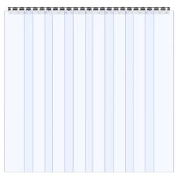 Zasłona drzwiowa z PVC, 121,9 cm x 243,8 cm, przezroczysta, plastikowa, do chłodziarki i zamrażarki - miniatura 4