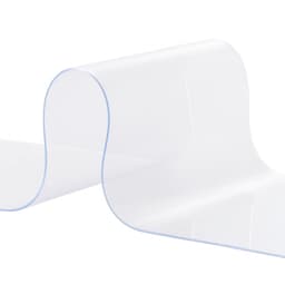 Przezroczysta zasłona w paski z tworzywa PVC, długość 45,7 m x szerokość 20 cm, plastikowa taśma drzwiowa w rolkach, paski zasłonowe do chłodni typu walk-in do supermarketów, garaży, magazynów, stodół i budynków dla zwierząt - miniatura 3