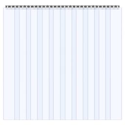 Zasłona drzwiowa z PVC, 152,4 cm x 213,4 cm, przezroczysta, plastikowa, do chłodziarki i zamrażarki - miniatura 4