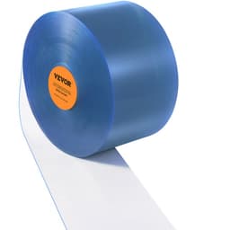 Zasłona drzwiowa z PVC, 2499,4 cm x 20,3 cm, rolka, chłodziarka, zamrażarka, przezroczysta, plastikowa - miniatura 12