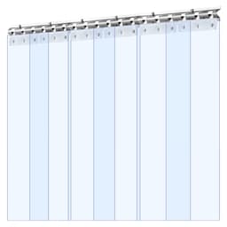 Zasłona drzwiowa z PVC, 96,5 cm x 213,4 cm, przezroczysta, plastikowa, do chłodziarki i zamrażarki - miniatura 5