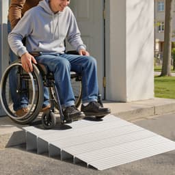 Rampa progowa do drzwi o wzroście 138 mm Rampa progowa do wózków inwalidzkich o udźwigu 363 kg - miniatura 1