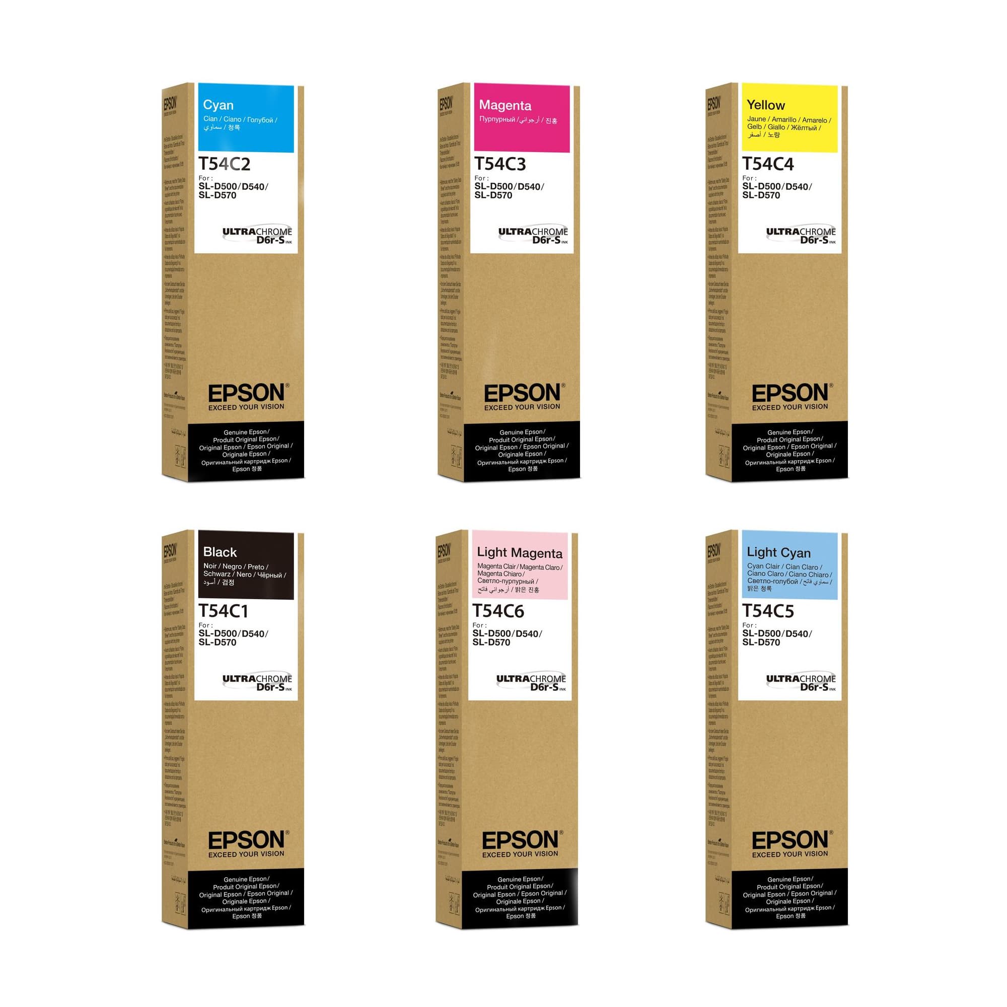 Epson UltraChrome® D6r-S, do SureLab SL-D500, butelka 70 ml, różne kolory