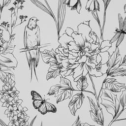 Tapeta samoprzylepna, 45 cm x 10 m, papier samoprzylepny, biała, z motywem kwiatowym i botanicznym, wodoodporna, łatwa w czyszczeniu, dekoracyjna rolka winylowa do sypialni, kuchni, biura, łazienki - miniatura 5